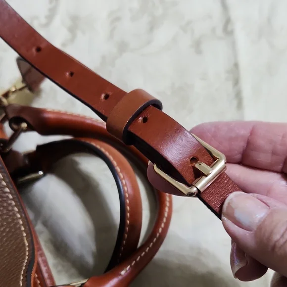 Dooney & Bourke Rich Brown Leather Satchel - Picture 13 of 16